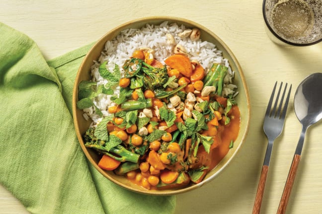 Indian Chickpea & Baby Broccoli Curry