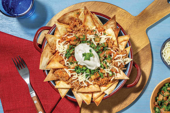 HelloHero: American Pulled Pork Loaded Tortilla Chips