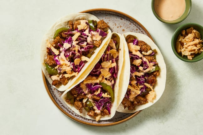 One-Pan Turkey Stir-Fry Tacos