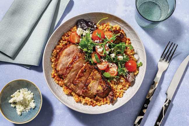 Chermoula Roast Lamb & Tomato Salad