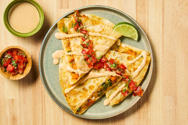 Sweet Potato & Pepper Quesadillas