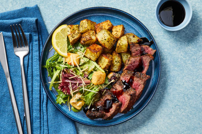 Balsamic-Glazed Steak Tagliata