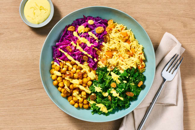 Crunchy Curried Chickpea Bowls