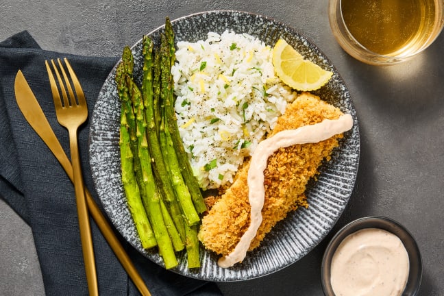 Old Bay Panko-Crusted Cobia