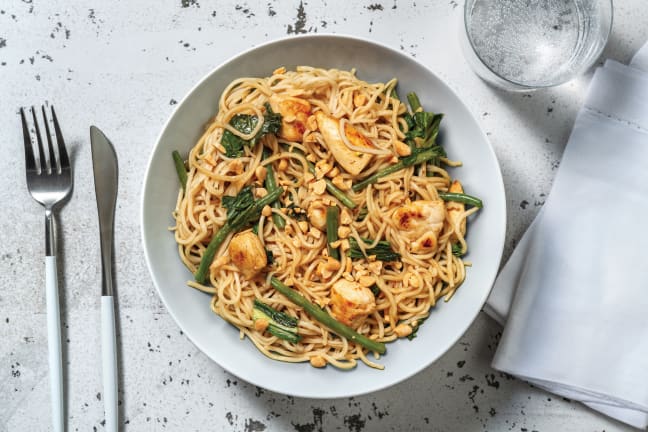 Asian-Style Prawn & Chive Wonton Noodle Stir-Fry