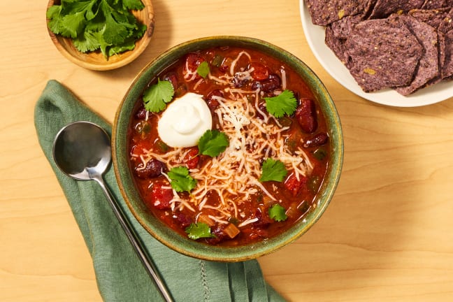 Hearty One-Pot Kidney Bean & Pepper Soup