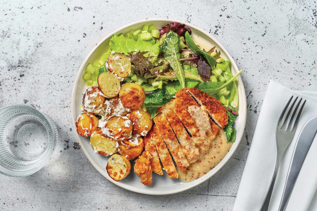 HelloHero: Pork Schnitty & Mustard Gravy