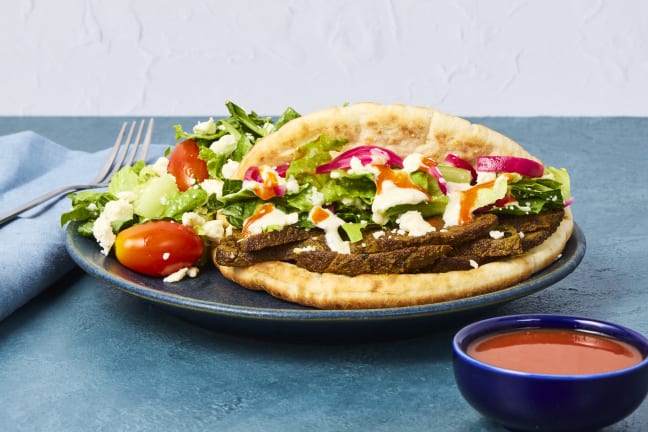 Middle Eastern Steak Pita Wraps