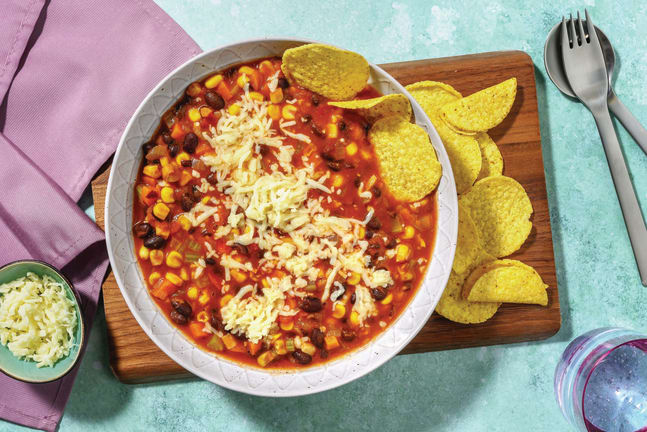 One-Pot Mexican Black Bean & Veggie Soup