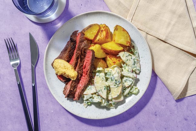 Rump Steak & Twice-Cooked Rosemary Potatoes