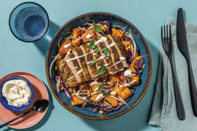 All-American Pork & Roast Pumpkin Slaw