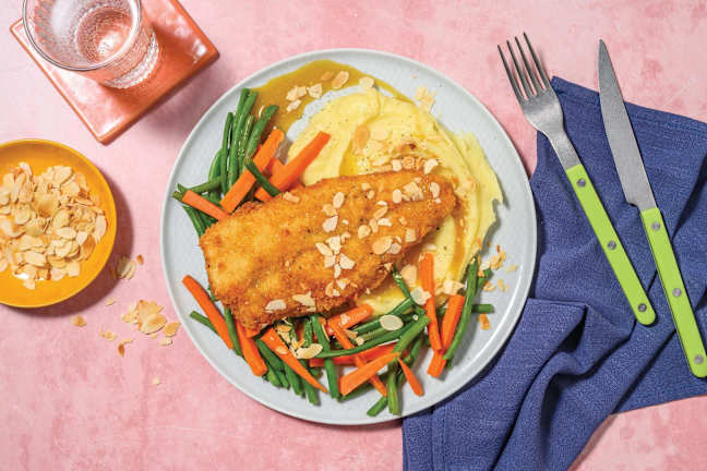 Crumbed Basa & Honey Mustard Sauce