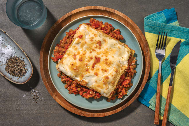 Hidden Veggie & Lentil Lasagne