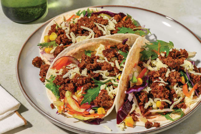 No Chop Texan Beef & Deluxe Salad Tacos