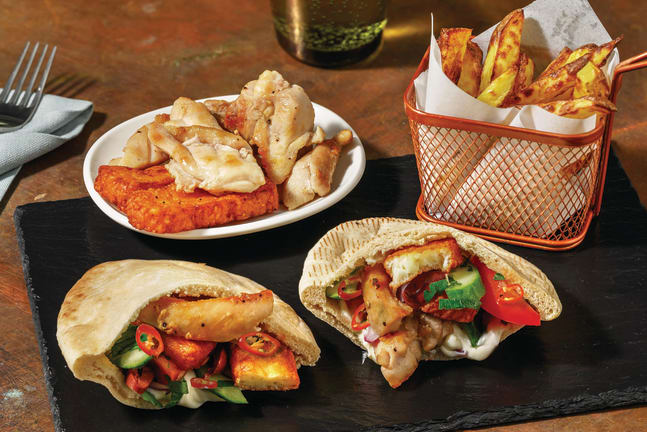 Zesty Chicken & Haloumi Pita Pockets