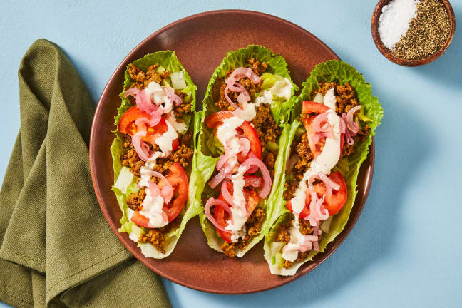 Beef Shawarma Lettuce Wraps