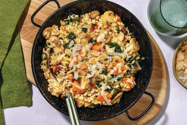 Rustic Sweet Potato & Mushroom Risotto 