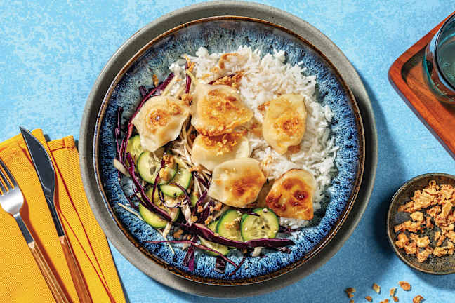Veggie Gyozas Poke Bowl
