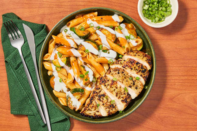 Spicy Chicken Enchilada Pasta