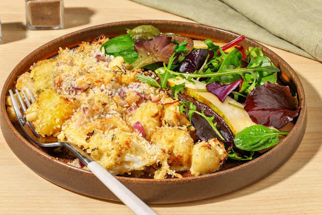 Potato, Cauliflower & Thyme Gratin