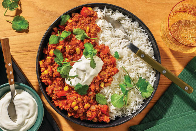 Mexican Plant-Based Mince & Rapid Rice
