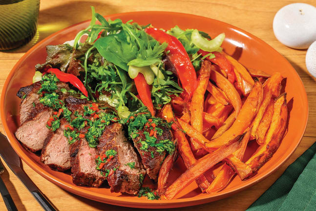 Beef Rump & Chimichurri Sauce