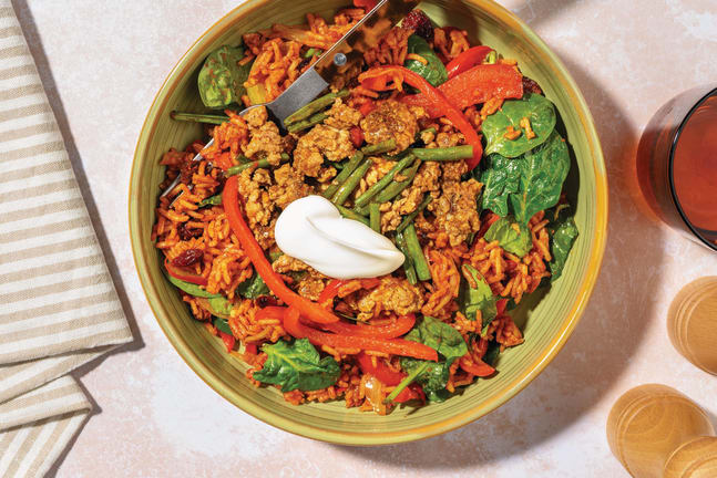 Moroccan-Spiced Lamb & Pilaf Rice