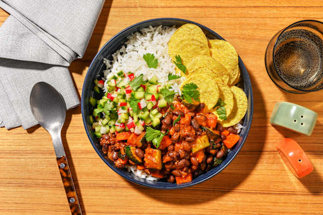 Black Bean & Roast Veggie Chilli