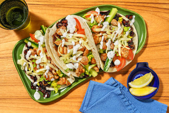 All-American Chicken & Bacon Jam Tacos
