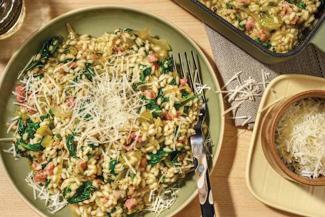 Basil Pesto & Bacon Risotto