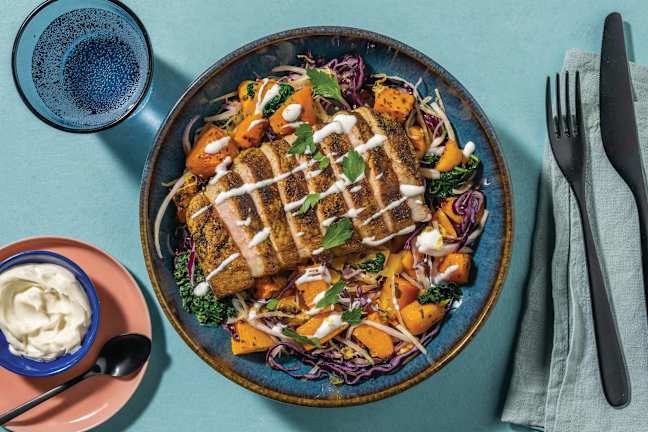 All-American Pork & Roast Pumpkin Slaw