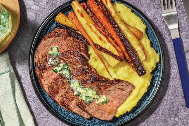 Parsley Butter Rump Steak & Potato Mash