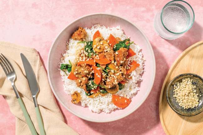 Taiwanese-Style Pork & Mushroom Bowl