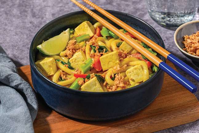 Fragrant Tofu & Coconut Curried Noodles