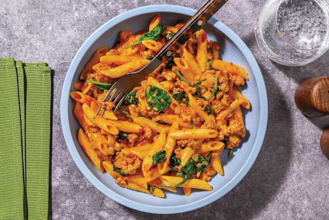 HelloHero: Creamy Beef & Pork Pasta