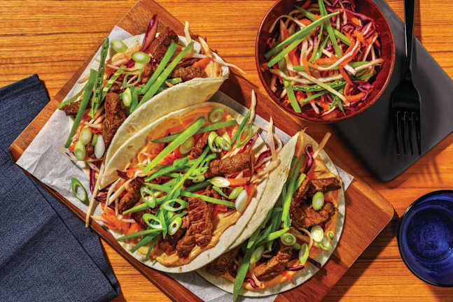 Sticky Sweet-Soy Beef Tacos