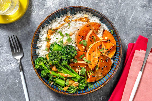 Honey-Soy Pumpkin & Garlic Rice