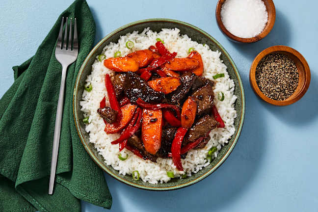 Tangy Ginger Steak & Pepper Stir-Fry