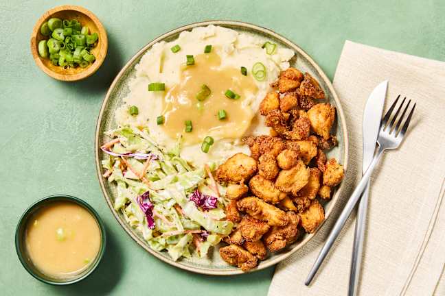 Crispy Fried Chicken Bites & Gravy