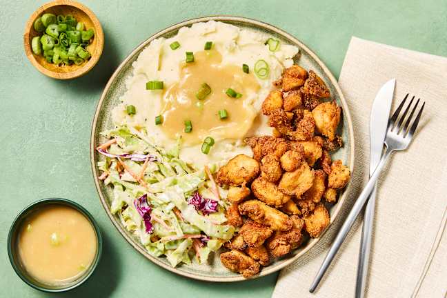 Crispy Fried Chicken Bites & Gravy