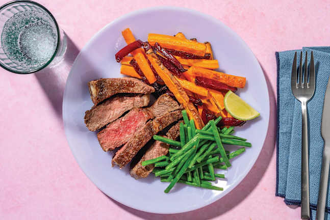 Jerk Beef Rump & Green Beans
