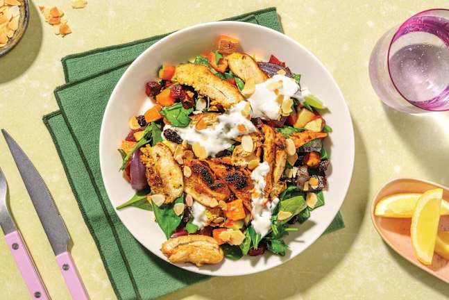 Chermoula Chicken & Roast Veggie Toss
