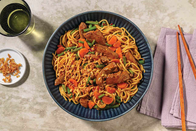 Ginger Beef Noodle Stir-Fry