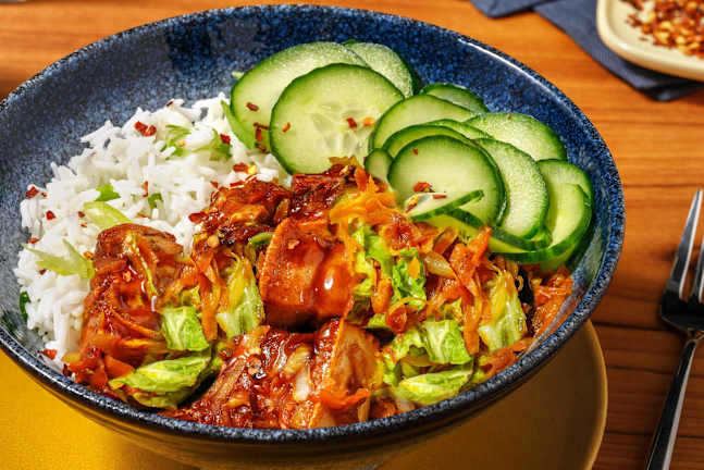 Asian-Style Braised Pork Belly & Rice