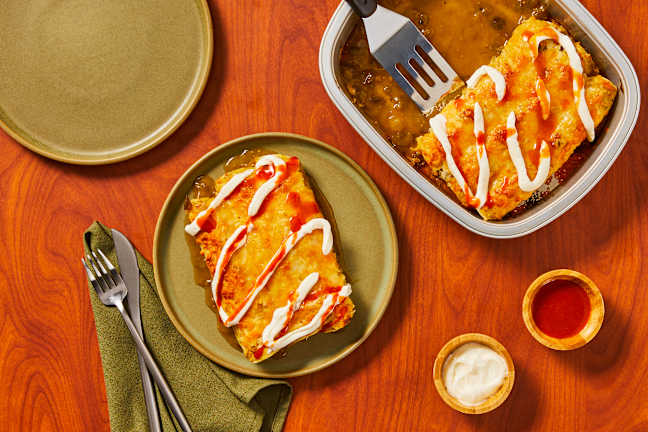 Cheesy Chicken Enchiladas
