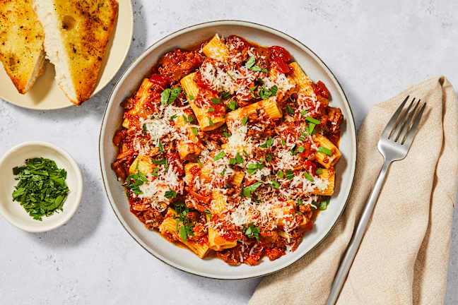 Pulled Mushroom Ragù With Rigatoni