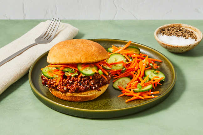 One-Pan Sesame Pork Sloppy Joes