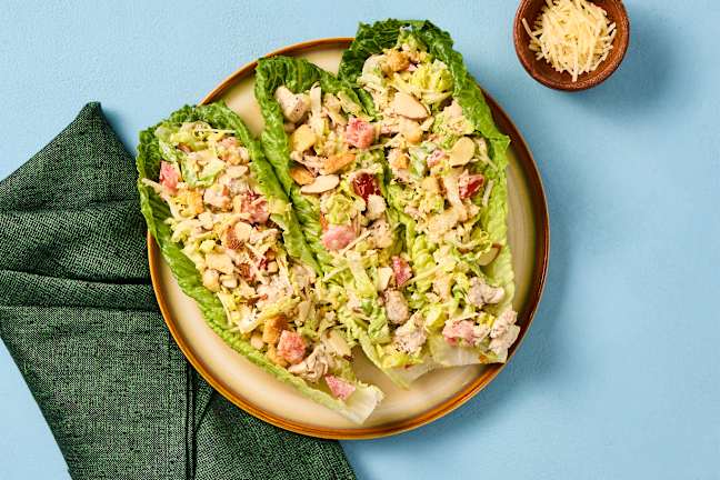 Creamy Italian Chicken Lettuce Wraps