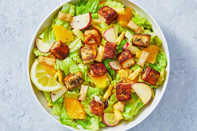 Salade Provençale au Halloumi