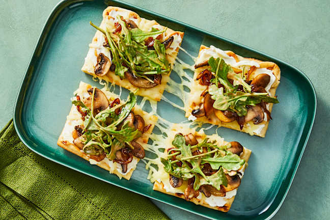 Caramelized Onion & Mushroom Flatbreads